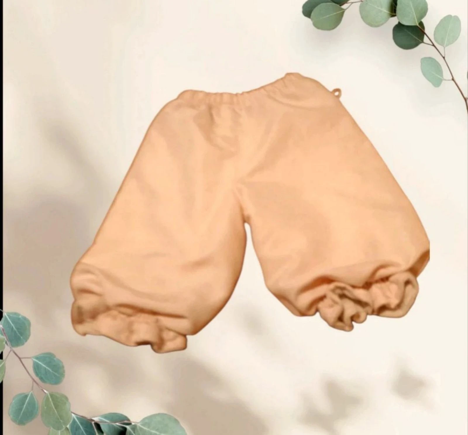 Calça bufante acolchoada rosa pêssego quente – Tamanho 3 meses – Muito bom estado – photo 2